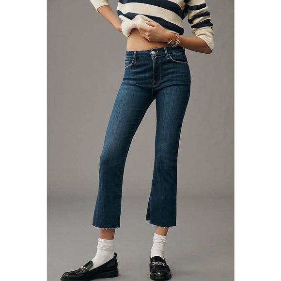 Anthropologie Frame Le Crop Mini Boot Jeans $248 - Picture 2 of 8